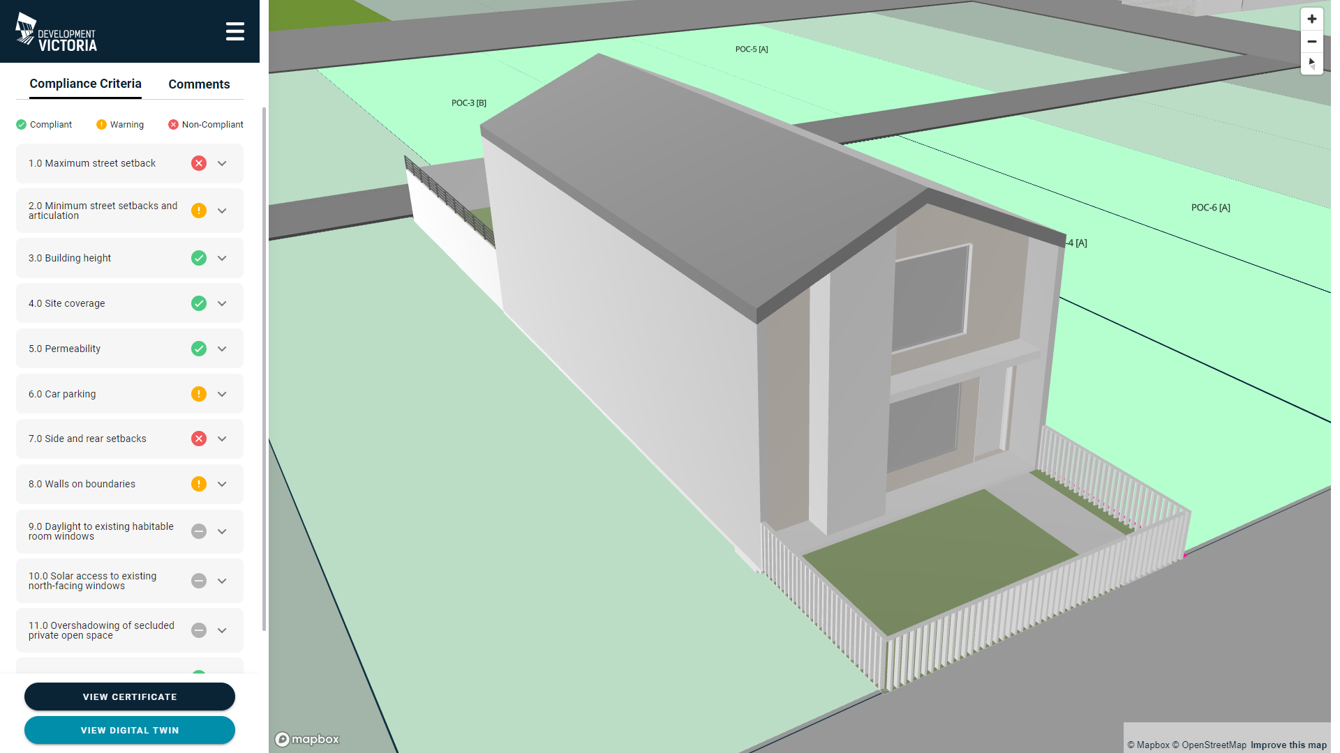 Visual of eComply digital twin technology