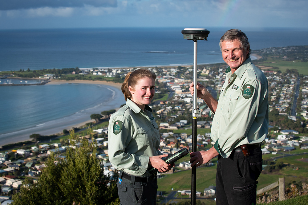 Cadastral survey of 243 km of the Great Ocean Road.