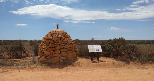 White's Cairn and plaque  